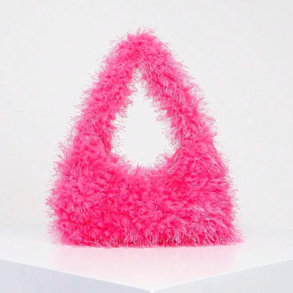 Fuzzy handbag